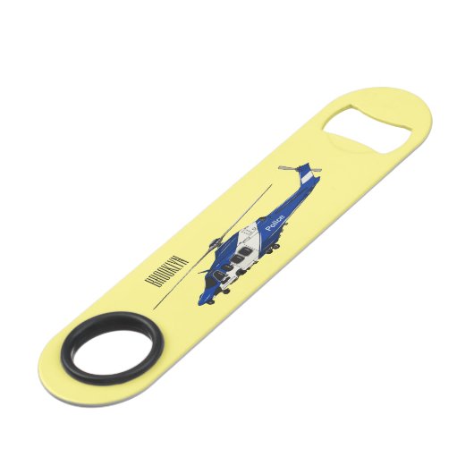 Illustration de l'hélicoptère de police (Devant angulaire)