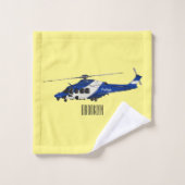 Illustration de l'hélicoptère de police (Gant de toilette)