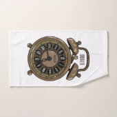 Illustration de l'horloge d'alarme (Serviette à main)