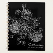 Illustration de ligne de fleur champêtre délicate (Devant)
