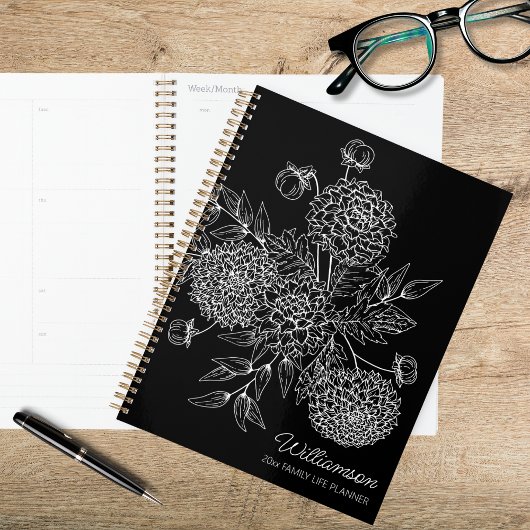 Illustration de ligne de fleur champêtre délicate