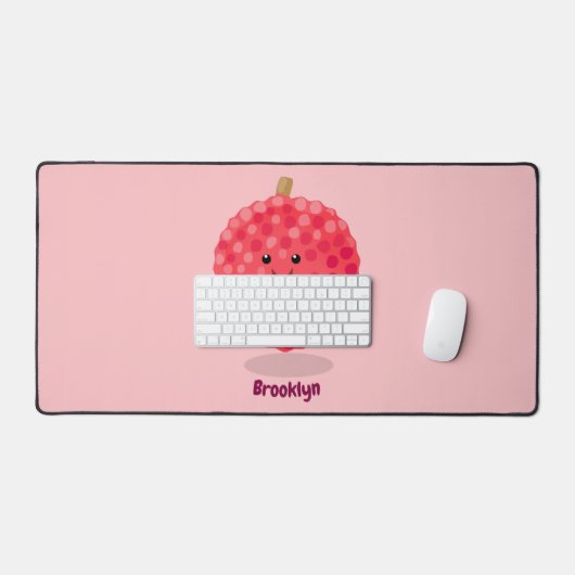 Illustration de litchee rose mignon (Clavier et souris)