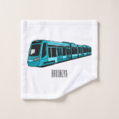 Illustration de locomotive électrique (Gant de toilette)