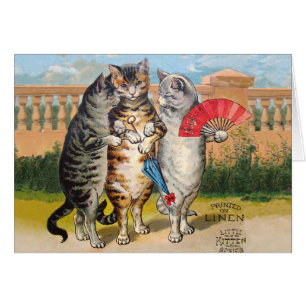 Illustration de l'oie des trois petits chatons