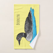 Illustration de Loon bird (Serviette à main)