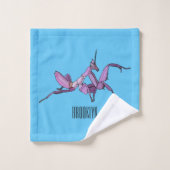 Illustration de l'orchidée mante (Gant de toilette)