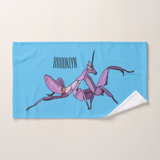 Illustration de l'orchidée mante (Serviette à main)