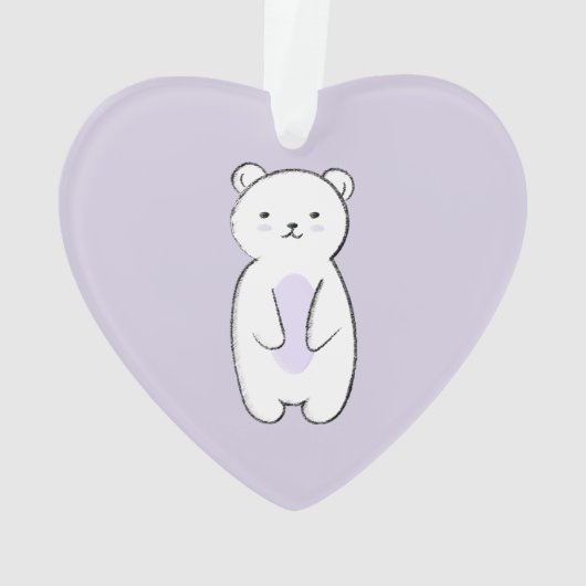 Illustration de l'ours polaire mou (dos)