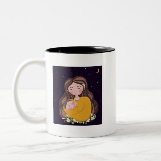 Illustration de Maternité Douce Mug (Gauche)