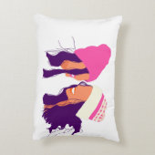 Illustration de meilleures amies • Coussin d'accen (Dos(Vertical))