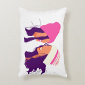Illustration de meilleures amies • Coussin d'accen (Devant(Vertical))