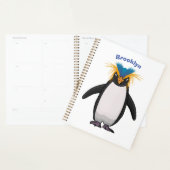 Illustration de mignon macaroni pingouin (Devant avec enveloppe)