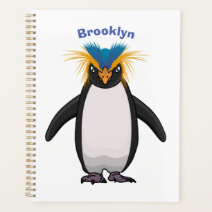Illustration de mignon macaroni pingouin
