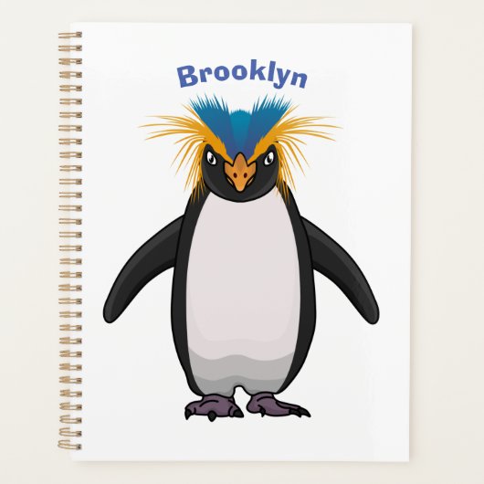 Illustration de mignon macaroni pingouin (Devant)