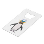 Illustration de mignon macaroni pingouin (Devant Angle)