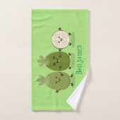 Illustration de mignonne guava feijoa (Serviette à main)