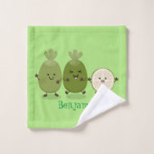 Illustration de mignonne guava feijoa (Gant de toilette)