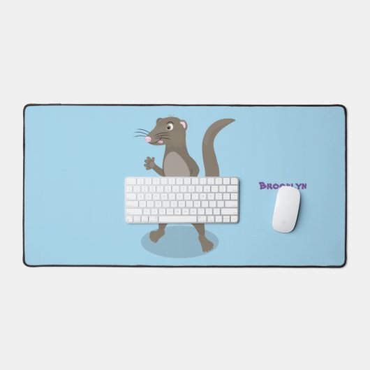 Illustration de mignonne mangouste (Clavier et souris)