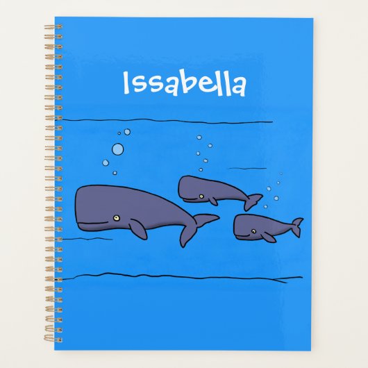 Illustration de mignonne migratrice de baleines à (Devant)
