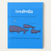 Illustration de mignonne migratrice de baleines à (Dos)
