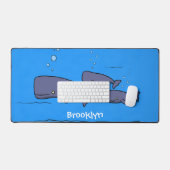Illustration de mignonne migratrice de baleines à (Clavier et souris)