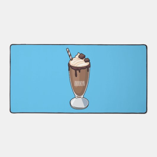 Illustration de milk-shake au chocolat (Recto)