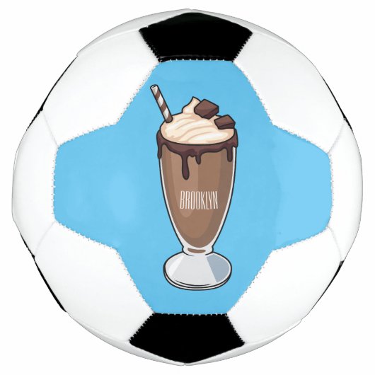 Illustration de milk-shake au chocolat (Devant)
