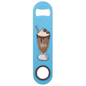 Illustration de milk-shake au chocolat (Dos)