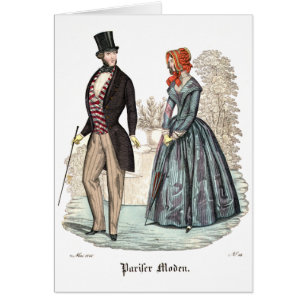 Illustration de mode de Biedermeier