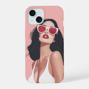 Illustration De Mode Femme Design Avec Lunettes De