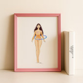 Illustration de mode minimaliste, impression d'art