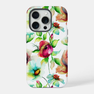Illustration de motif de fleurs à l'aquarelle