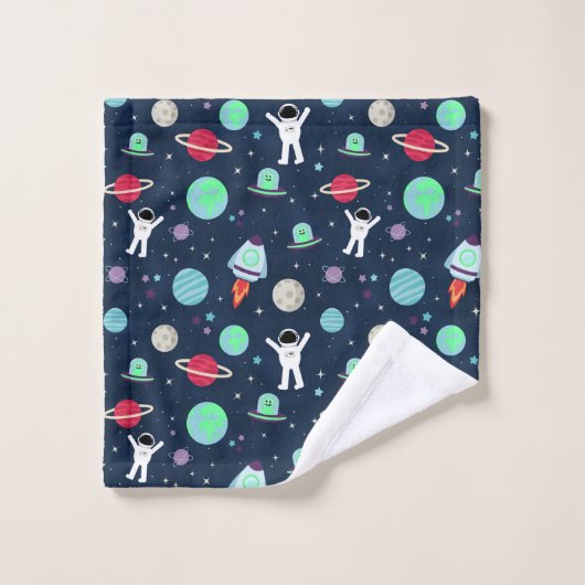 illustration de motif spatial (Gant de toilette)