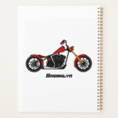 Illustration de moto de style chopper (Dos)