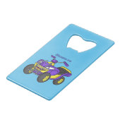 Illustration de moto Purple Quad (Dos Angle)