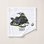 Illustration de motoneige (Gant de toilette)