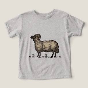 Illustration de mouton vintage : Art classique de