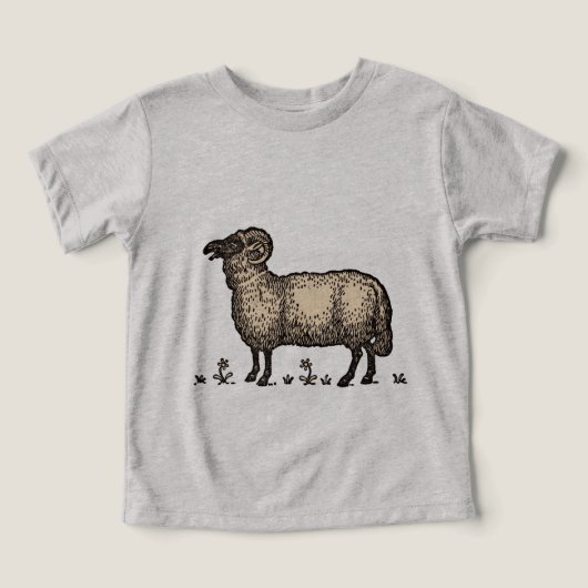 Illustration de mouton vintage : Art classique de (Design Recto)