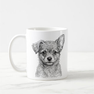 Illustration de mug de Chihuahua fier
