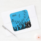 Illustration de musique autocollants monogrammes p (Enveloppe)