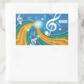 Illustration de musique autocollants monogrammes p (Sac)