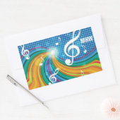 Illustration de musique autocollants monogrammes p (Enveloppe)