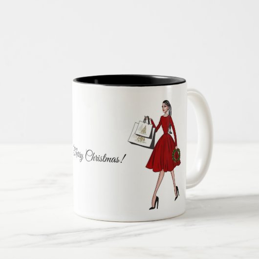 Illustration de Noël Mug (Devant droit)