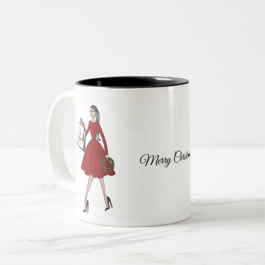 Illustration de Noël Mug (Devant gauche)