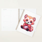 Illustration de panda rouge caricature (Devant avec enveloppe)