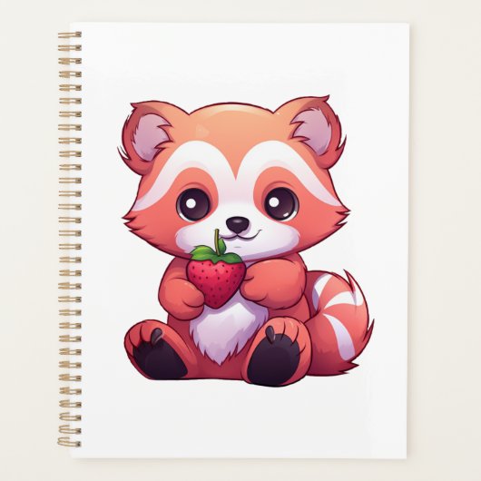 Illustration de panda rouge caricature (Devant)