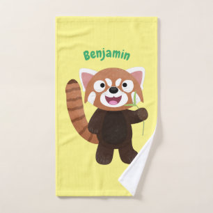 Illustration de panda rouge mignon