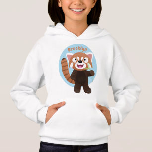 Illustration de panda rouge mignon