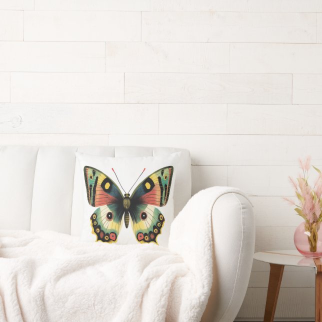 Illustration de papillon Coussin de printemps (Canapé)