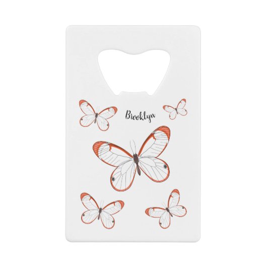 Illustration de papillon en verre (Devant)